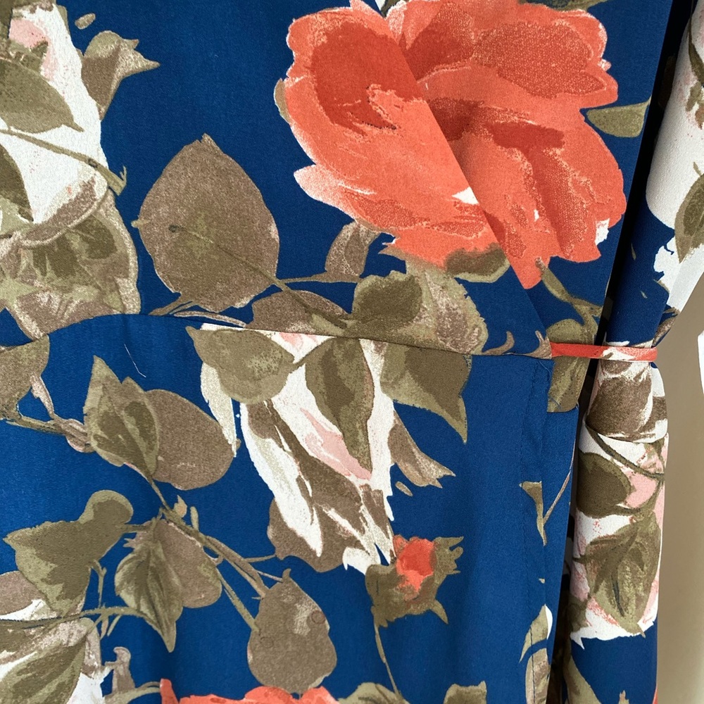 Lulu’s Wrapped Up in Roses Navy Floral Print Dress - Picture 9 of 13